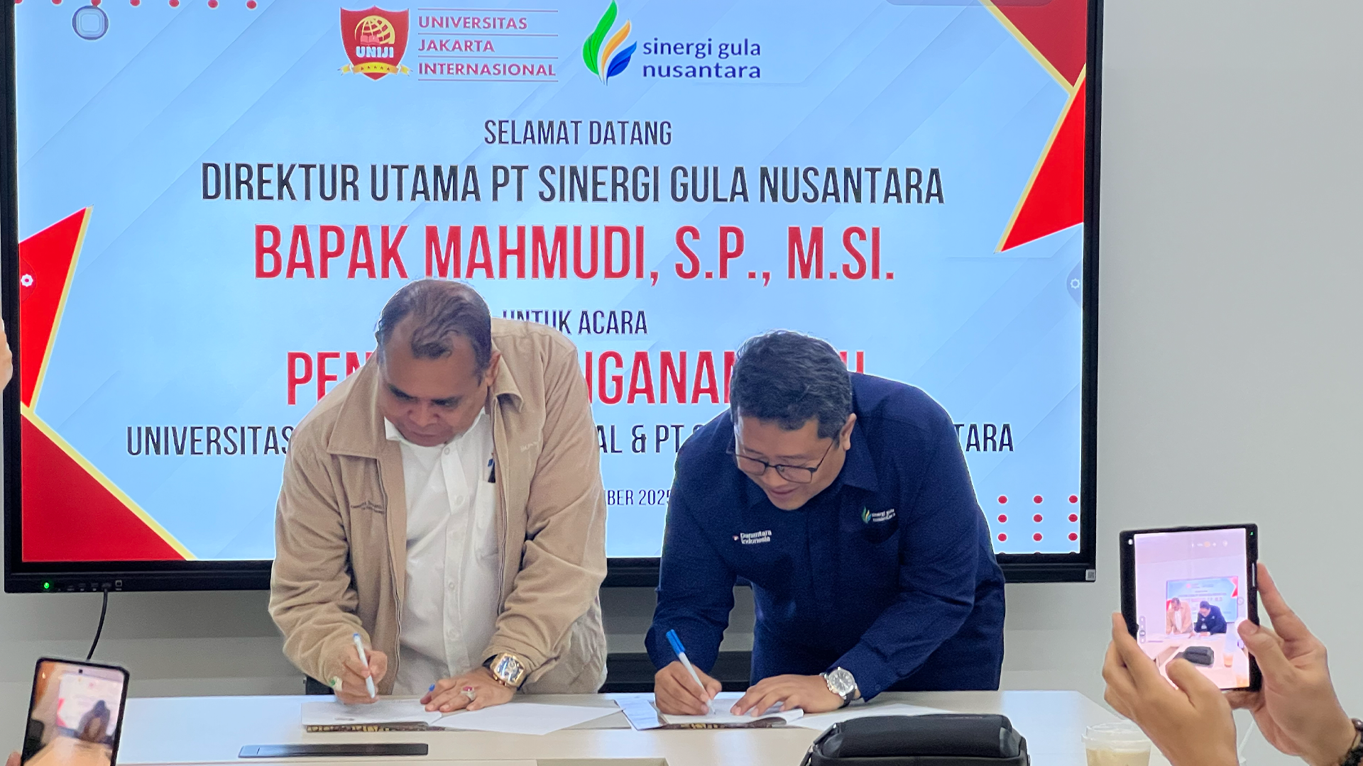 UNIJI and PT Sinergi Gula Nusantara Officially Sign MoU to Strengthen National Sugar Industry and Student Empowerment